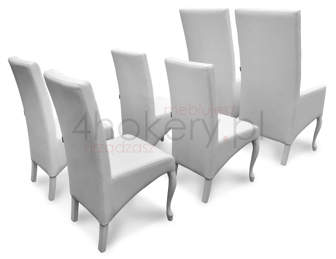 Dwa fotele i cztery wytworne krzesła czyli ślubny orszak na ślubnym kobiercu.