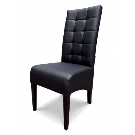 Tunis - krzesło grube, skośne, pikowane w kwadraty. Wysokość 108cm.