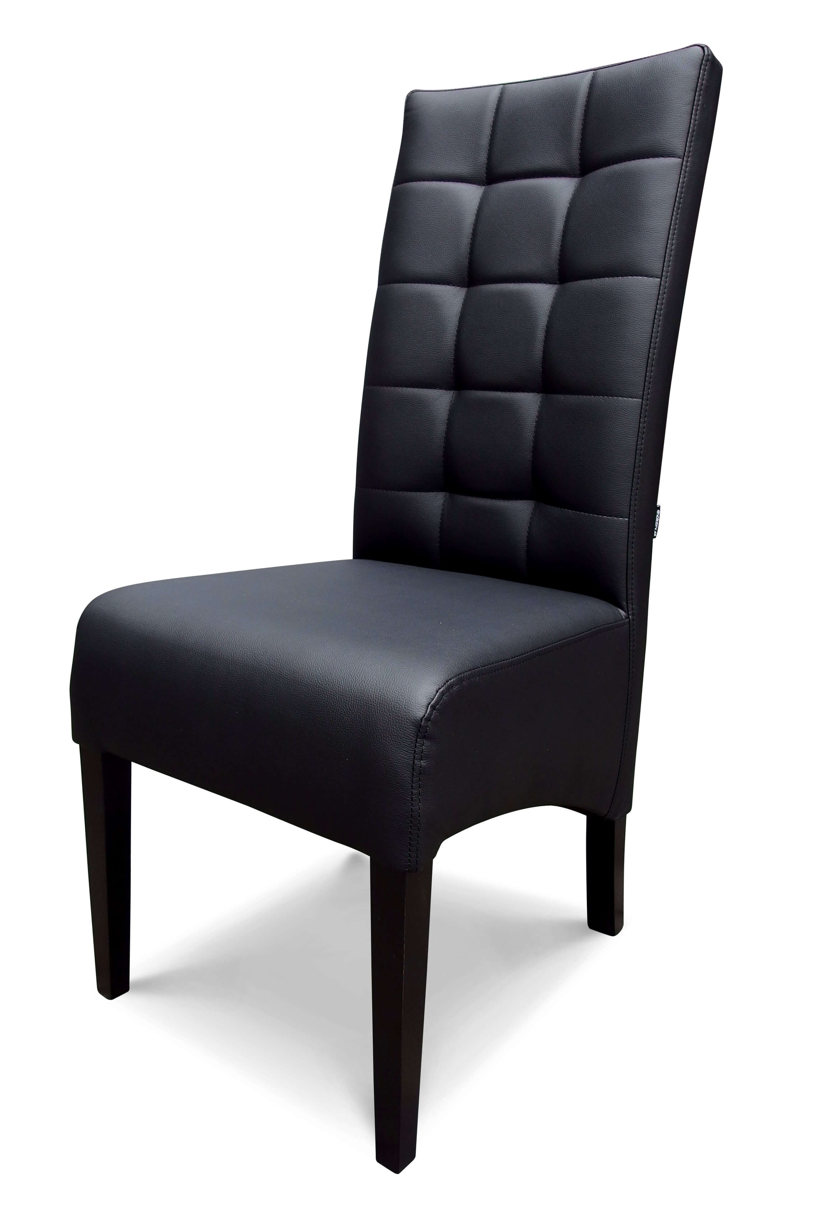 Tunis - krzesło grube, skośne, pikowane w kwadraty. Wysokość 108cm.